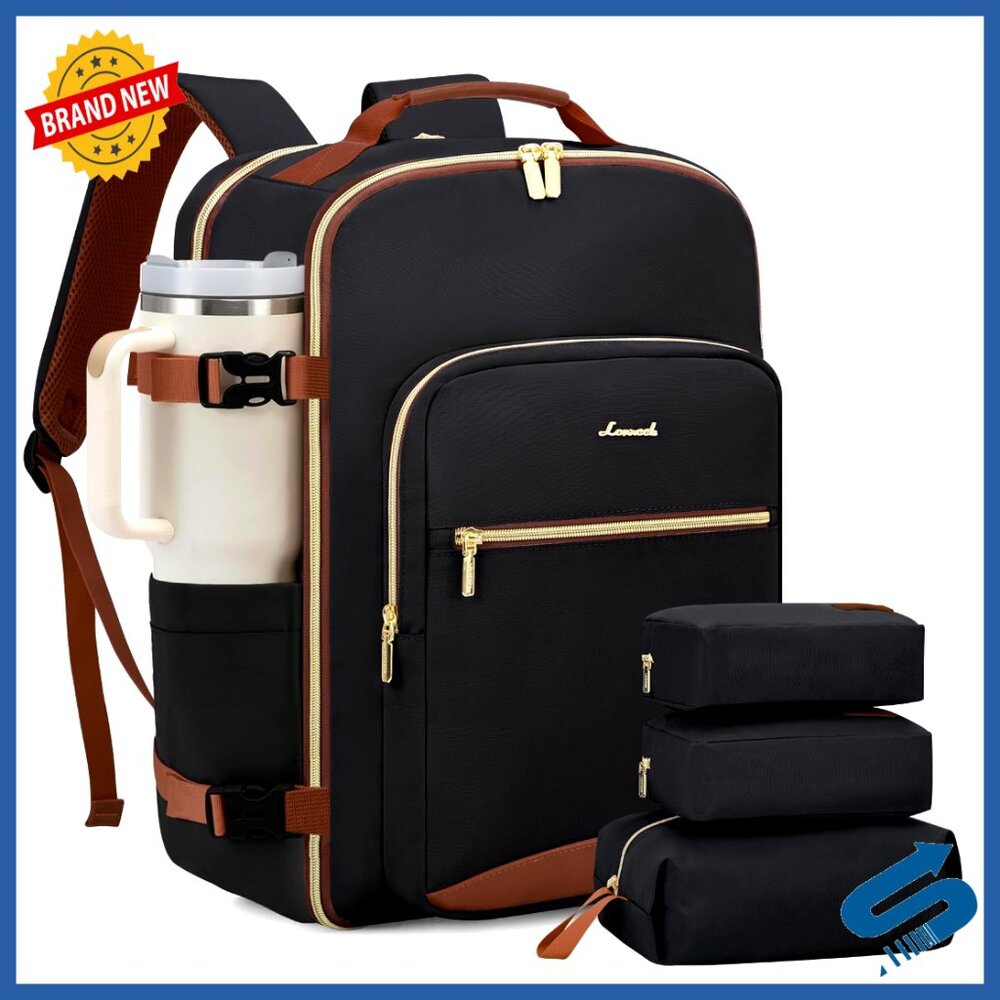 Travel Backpack Airline Approved Carry On Luggage With Packing Cubes Waterproof